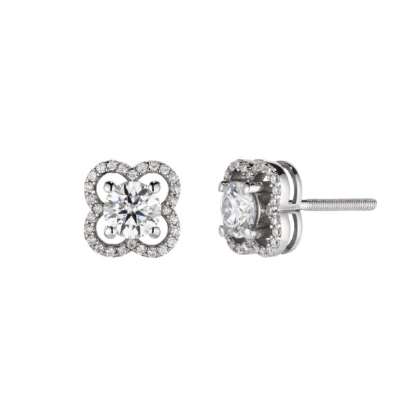 4 Leaf Clover Earrings 1.04CT