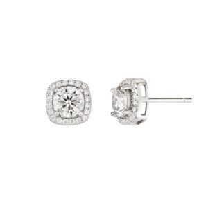 스퀘어 헤일로 이어링 (Square Halo Earrings)
